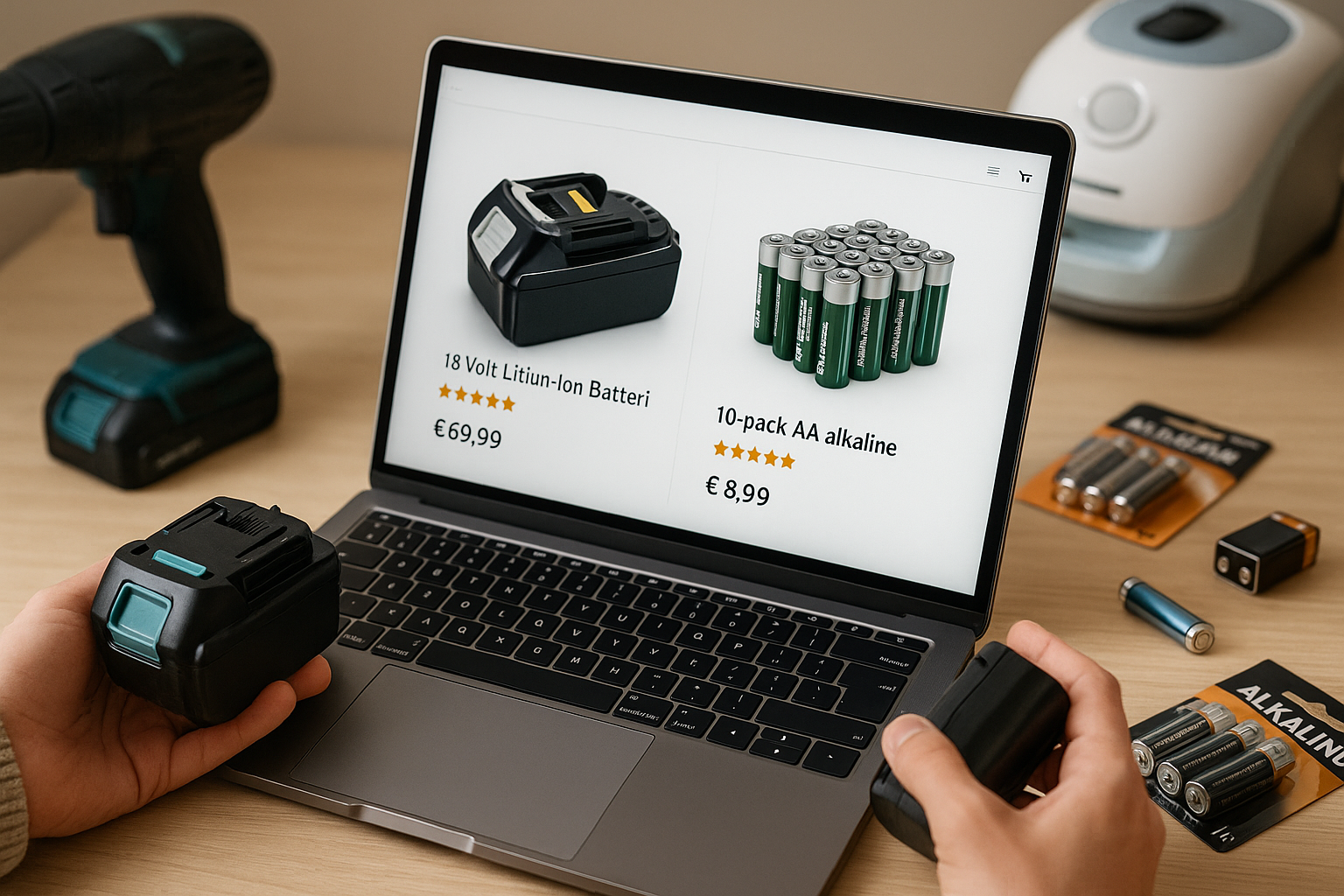 Sådan finder du de bedste batterier online til dine værktøjer og husholdningsapparater